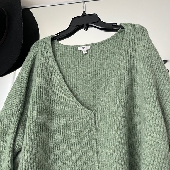 BP Green Sweater V Neck 3 X - Picture 2 of 6